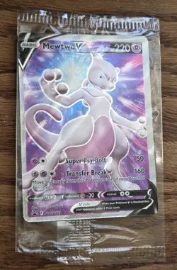 Pokemon Go Mewtwo V Full Art Promo SWSH229 SEALED Pokemon TCG Card Ready to Ship - Image 1
