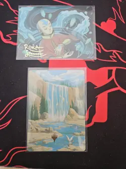 MTG Avatar Art Series 4t/54 And 51/54 Aang, At The Crossroads And Island - Image 1