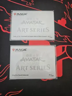MTG Avatar Art Series 4t/54 And 51/54 Aang, At The Crossroads And Island - Image 2