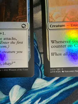 C781 MAGIC GATHERING FORGOTTEN REALMS FOIL CELESTIAL UNICORN DELVERS TOUC NM MTG - Image 5