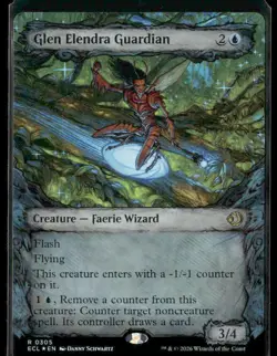 MTG Glen Elendra Guardian (0305) (Showcase) Lorwyn Eclipsed Foil - Image 1