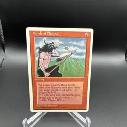 MTG Magic the Gathering Winds of Change 4th Edition 1995 LP - Image 1