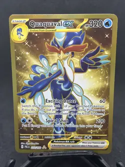 Quaquaval ex 273/193 Full Art Secret Rare Gold Pokemon 2023 Paldea Evolved NM - Image 1