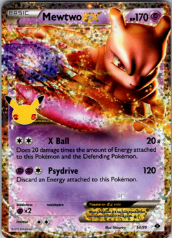 Mewtwo EX 54/99 Pokemon Celebrations: Classic Collection Holo Classic VLP - Image 1