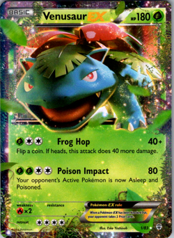 Pokemon XY Generations Venusaur EX Full Art Ultra Rare Holo English 1/83 NM - Image 1