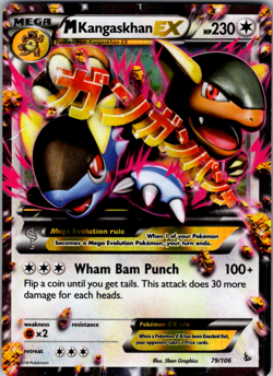 M Kangaskhan EX 79/106 XY Flashfire Ultra Rare Mega Pokemon TCG Card NM/M - Image 1