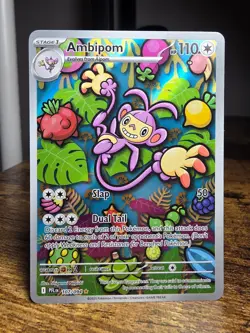 AMBIPOM 107/094 PHANTASMAL FLAMES POKEMON (ILLUSTRATION RARE, NM) - Image 1