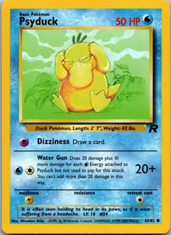 Psyduck - Team Rocket 65/82 - Common - NM Pokemon TCG - Image 1