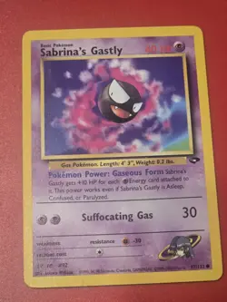 Pokemon TCG Sabrinas Gastly 97/132 English Gym Challenge Vintage - Image 1