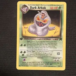 Pokemon TCG Dark Arbok #19/82 1st Edition Non-Holo Rare NM Near Mint! - Image 1