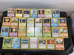 (30) Pokemon Card ALL VTG Lot Cards 1999 Base Set Starmie Haunter Jynx Poliwhirl - Image 1