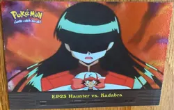 1999 Topps Pokemon Series 2 #EP23 HAUNTER VS. KADABRA Holo Silver Foil Blue Logo - Image 1