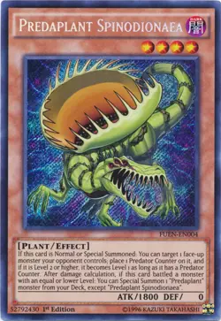 Yugioh! LP Predaplant Spinodionaea - FUEN-EN004 - Secret Rare - 1st Edition Ligh - Image 1