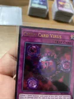 Crush Card Virus (version 2) LCKC-EN046 Unlimited Ultra Rare NM +Bonus FREESHIP! - Image 2