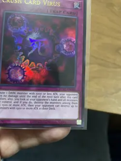 Crush Card Virus (version 2) LCKC-EN046 Unlimited Ultra Rare NM +Bonus FREESHIP! - Image 5