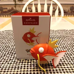 HALLMARK POKEMON MAGIKARP 2024 MAGIC CHRISTMAS KEEPSAKE ORNAMENTS FISH - Image 1