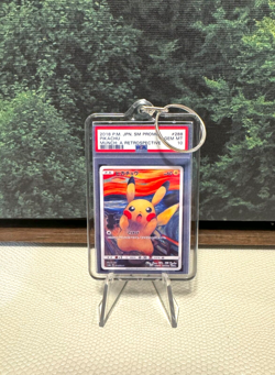Gift Keychain 2x3 2018 Pokemon Japanese Screaming Munch Pikachu GEM MINT 10 🔥 - Image 1