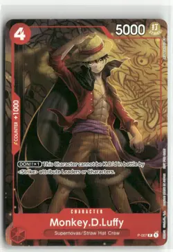 Monkey.D.Luffy P-007 Tournament Pack Vol. 1 One Piece Card Game LP - Image 1