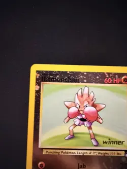 Hitmonchan #2 Best of Game WINNER Stamp Reverse Holo Pokemon TCG Card - Image 2