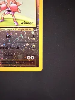 Hitmonchan #2 Best of Game WINNER Stamp Reverse Holo Pokemon TCG Card - Image 4
