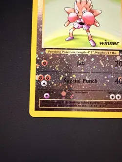 Hitmonchan #2 Best of Game WINNER Stamp Reverse Holo Pokemon TCG Card - Image 5
