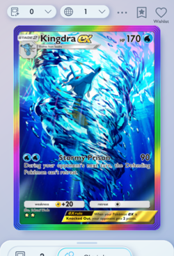 Pokemon TCG POCKET - Kingdra Rainbow Rare 2⭐, Wisdom of Sea and Sky, English - Image 3