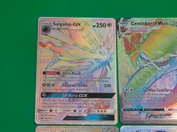 Mint Pokemon Secret Rainbow Rares Lot Of 4 GX's Ho-Oh, Kingdra, Solgaleo, Centis - Image 4