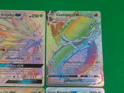 Mint Pokemon Secret Rainbow Rares Lot Of 4 GX's Ho-Oh, Kingdra, Solgaleo, Centis - Image 5