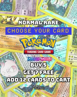 Pokemon TCG Sword and Shield Era Choose Your Cards Buy 5 Get 7 FREE NM - Image 1