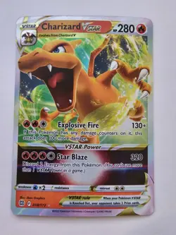 Pokemon TCG Charizard VSTAR 018/172 Swsh09: Brilliant Stars Holo - Image 1