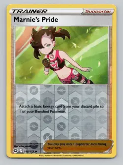 Reverse Holo Marnie's Pride 145/172 Uncommon SWSH09: Brilliant Stars Pokemon - Image 1