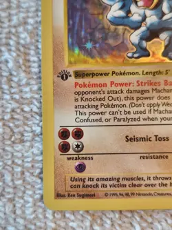 Machamp 8/102 Base Set (Shadowless) 1st Edition Holo Rare Pokemon Card LP - NM - Image 4