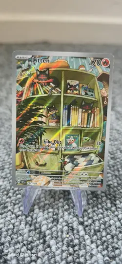 167/162 Litten - Temporal Forces - Illustration Rare - Pokemon Card TCG - Image 1