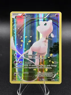 Pokemon TCG Mew XY110 Full Art Holo Black Star Promo Card 2016 - Image 1