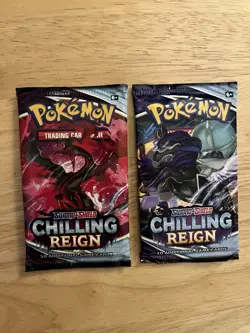 Pokemon 2X SWSH CHILLING REIGN BOOSTER PACK -10 Cards/Pack - NEW -FACTORY SEALED - Image 1