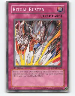 Ritual Buster #SOVR-EN077 1st Edition Yugioh Card - Image 1