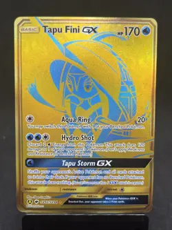 Tapu Fini GX - SV92/SV94 - Pokemon Hidden Fates Sun & Moon Secret Rare Card NM - Image 1