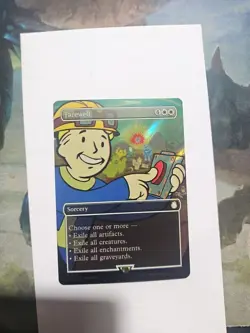 1x Farewell Borderless SURGE FOIL NM - PIP Fallout Magic MTG x1 - Image 1