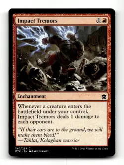 Impact Tremors Dragons of Tarkir #140 Magic the Gathering - Image 1