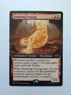 MTG Enduring Courage (DSK) Duskmourn: House of Horror Extended Regular Rare 378 - Image 1
