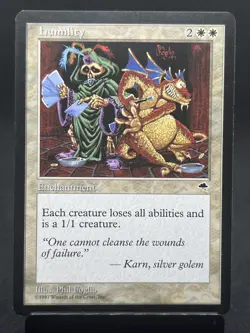 Humility MTG Magic the Gathering 1997 Tempest Enchantment LP MTG - Image 1