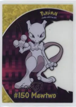 Mewtwo Topps Chrome Pokemon TV Animation Edition Clear Chase Cards #PC5 2000 - Image 1
