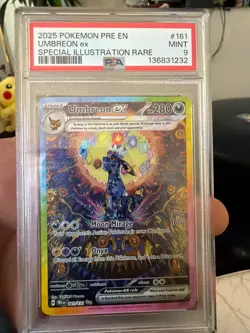 Pokemon TCG Umbreon EX 161/131 Special Illustration Prismatic Evolutions PSA 9 - Image 1