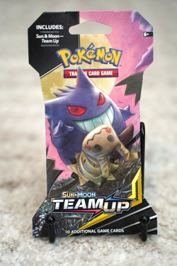 Pokemon TCG Sun & Moon Team Up Sleeved Blister Booster Pack Gengar Mimikyu - Image 1