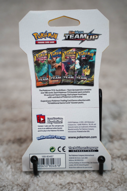Pokemon TCG Sun & Moon Team Up Sleeved Blister Booster Pack Gengar Mimikyu - Image 2
