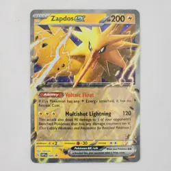 Zapdos EX SVP 049 Rare Black Star Promo Holo Pokemon Card TCG 2023 NM/M - Image 1