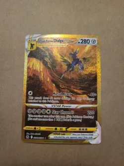 Pokemon TCG Crown Zenith Origin Form Dialga V Star gold GG68/GG70 Alt Art A - Image 1