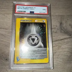 Pokemon Japanese 2001 VS Series Metal Energy Holo M/NM VINTAGE PSA 9 - Image 1