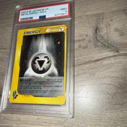 Pokemon Japanese 2001 VS Series Metal Energy Holo M/NM VINTAGE PSA 9 - Image 3
