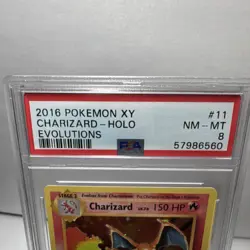 Pokemon TCG Charizard Evolutions 11/108 Holo Rare PSA 8 2016 - Image 2